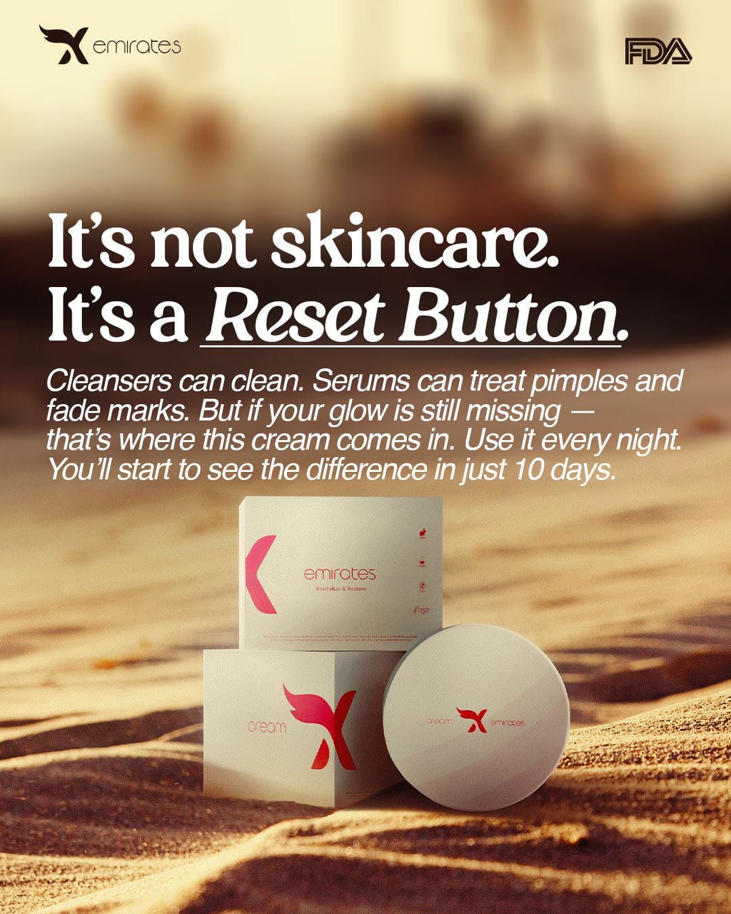 Cream X emirates -Face whitening cream