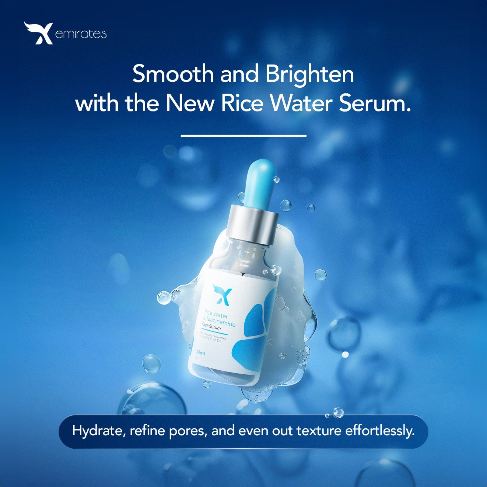 Xemirates Rice Water + Niacinamide Face serum - cosmeticsin