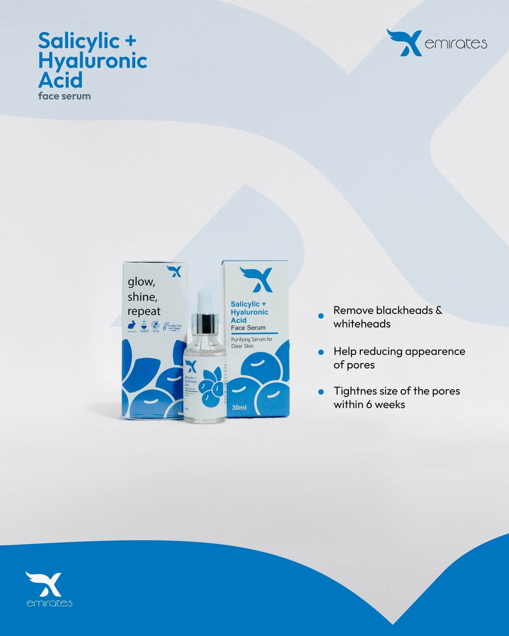 Xemirates Salicyclic+ Hyaluronic acid - cosmeticsin
